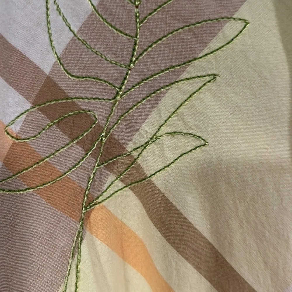 𝅺CJ BANKS button down blouse with embroidery SUZE 3X - Picture 2 of 10